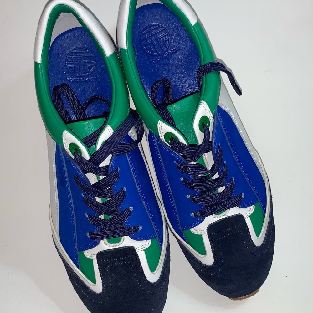 Tory Burch Green Blue Golf Shoes